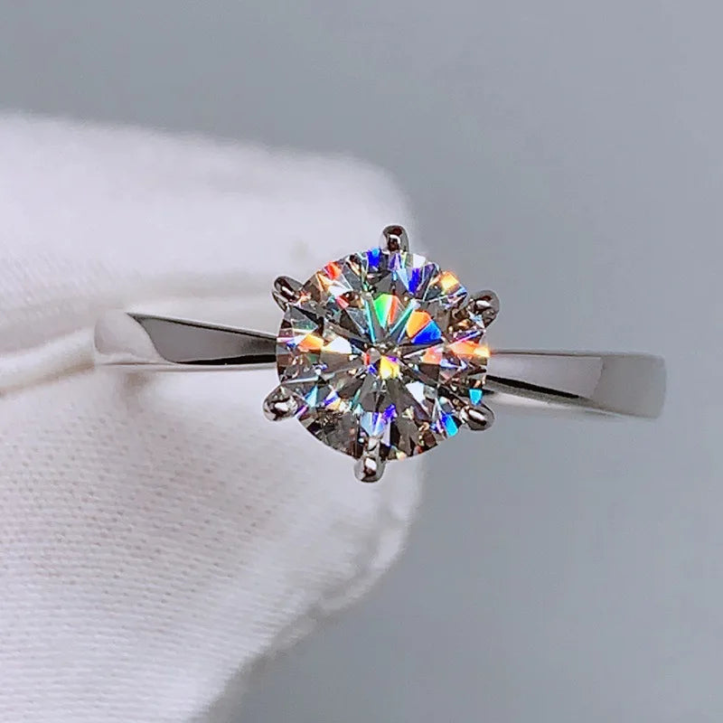 Huitan Classic and Simple Engagement Rings for Women