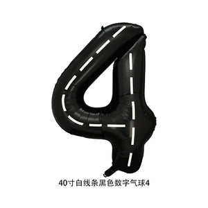 40'' Number Racetrack Balloons