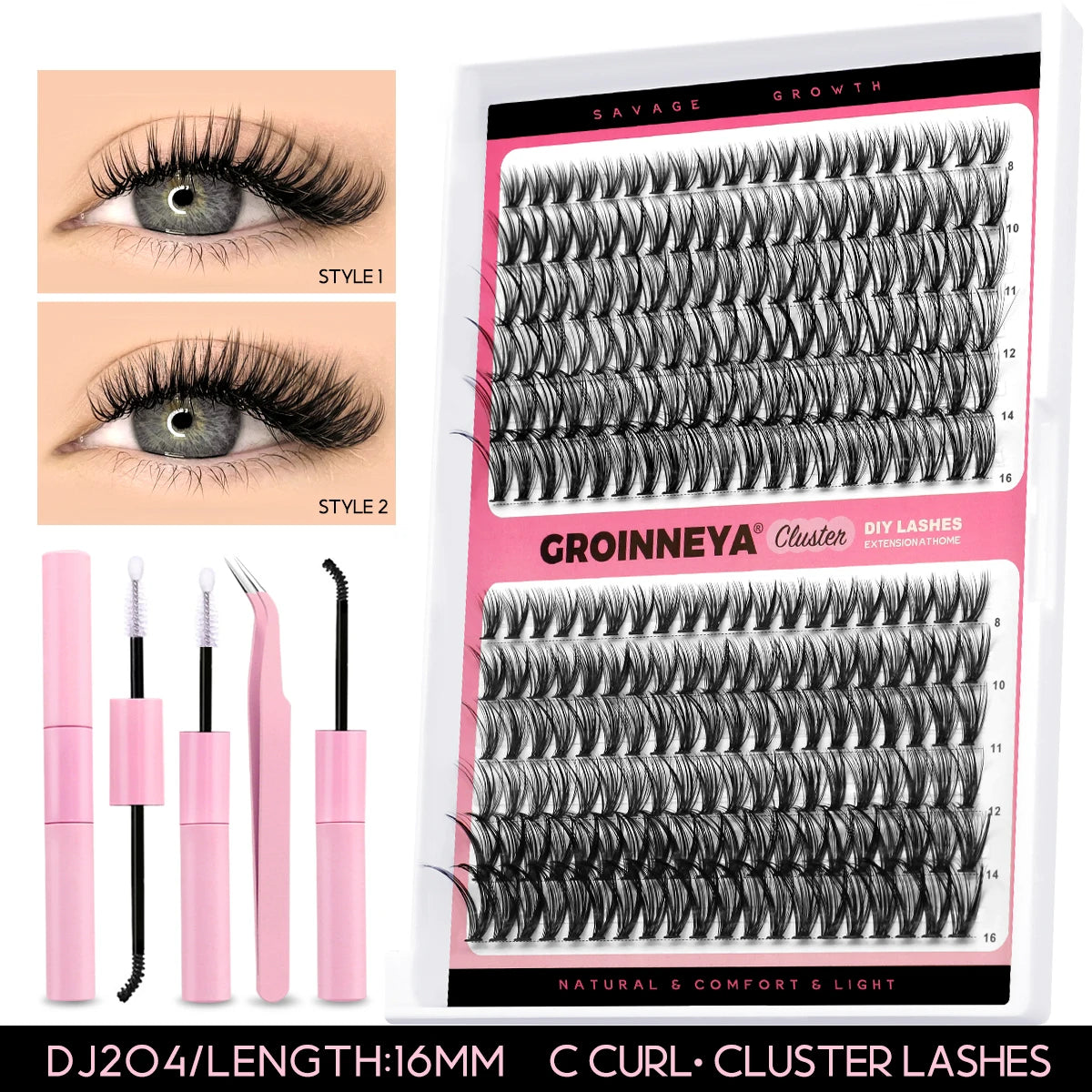 Lash Extension Kit With Lash Bond and Seal Makeup Tools