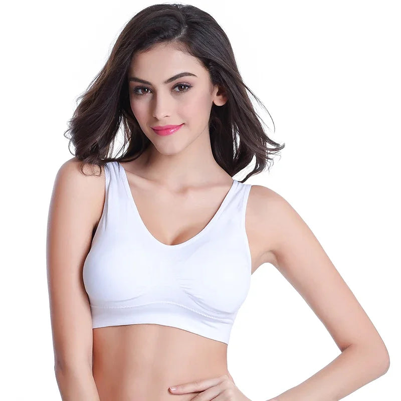 3pcs Seamless Active Bra With Removable Pad