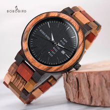 BOBO BIRD Quartz Colorful Wooden Band Watch