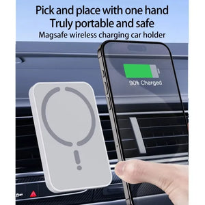 100W Magnetic Wireless Car Charger Air Outlet Phone Holder