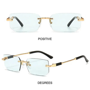 UV400 Rimless Rectangle Sunglasses