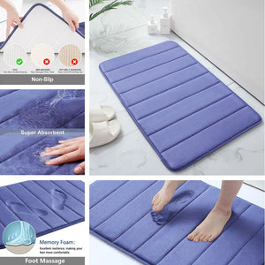 Memory Foam Bath Mat Set