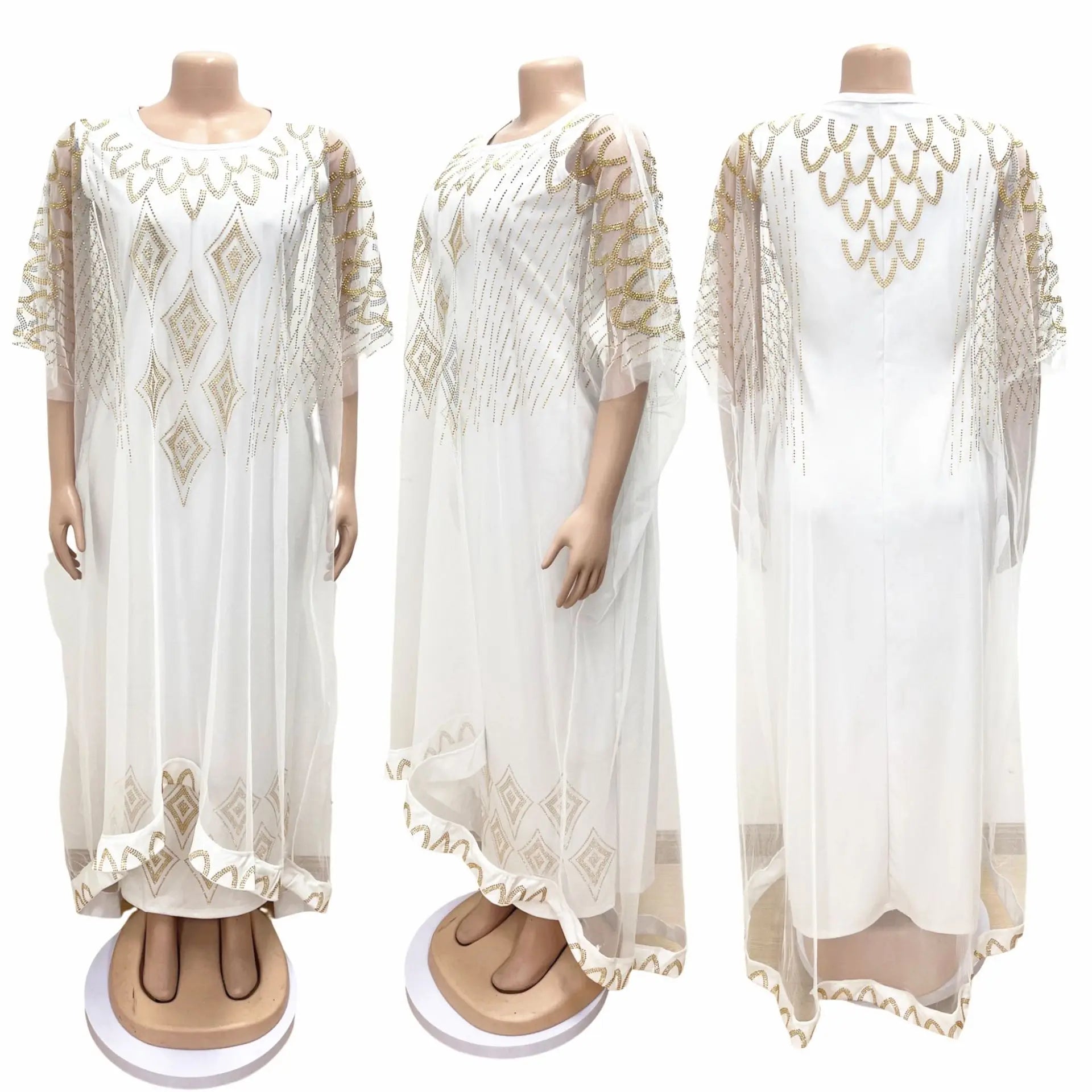Fake Two-Piece Traditional African Dress