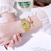 Hollow Skeleton Faux Mechanical Mesh Quartz Wrist Watch