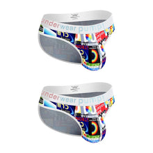 Racing Flag Plaid Printed Breathable Soft Briefs