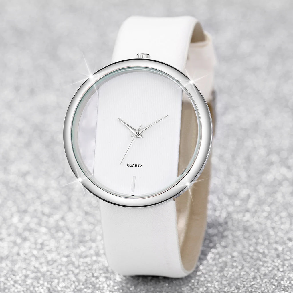 2PCS/Set Women's Pearl Bracelet Watch Set