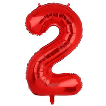 32inch Rainbow Gradient Number Foil Balloons