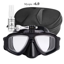 Tempered Lends Diving Mask with GoPro Mount