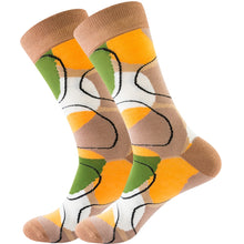 Happy Colorful Striped Combed Cotton Socks