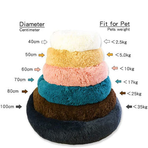 Comfortable Donut Shape Ultra Soft Washable Cushioned Bed