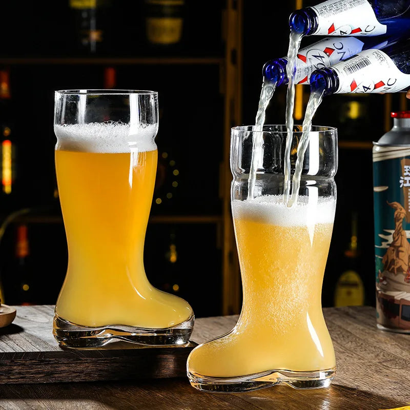 Boot Shaped Glass Large Capacity Beer Glass