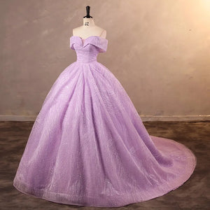 Sequined Off Shoulder Quinceanera Dress