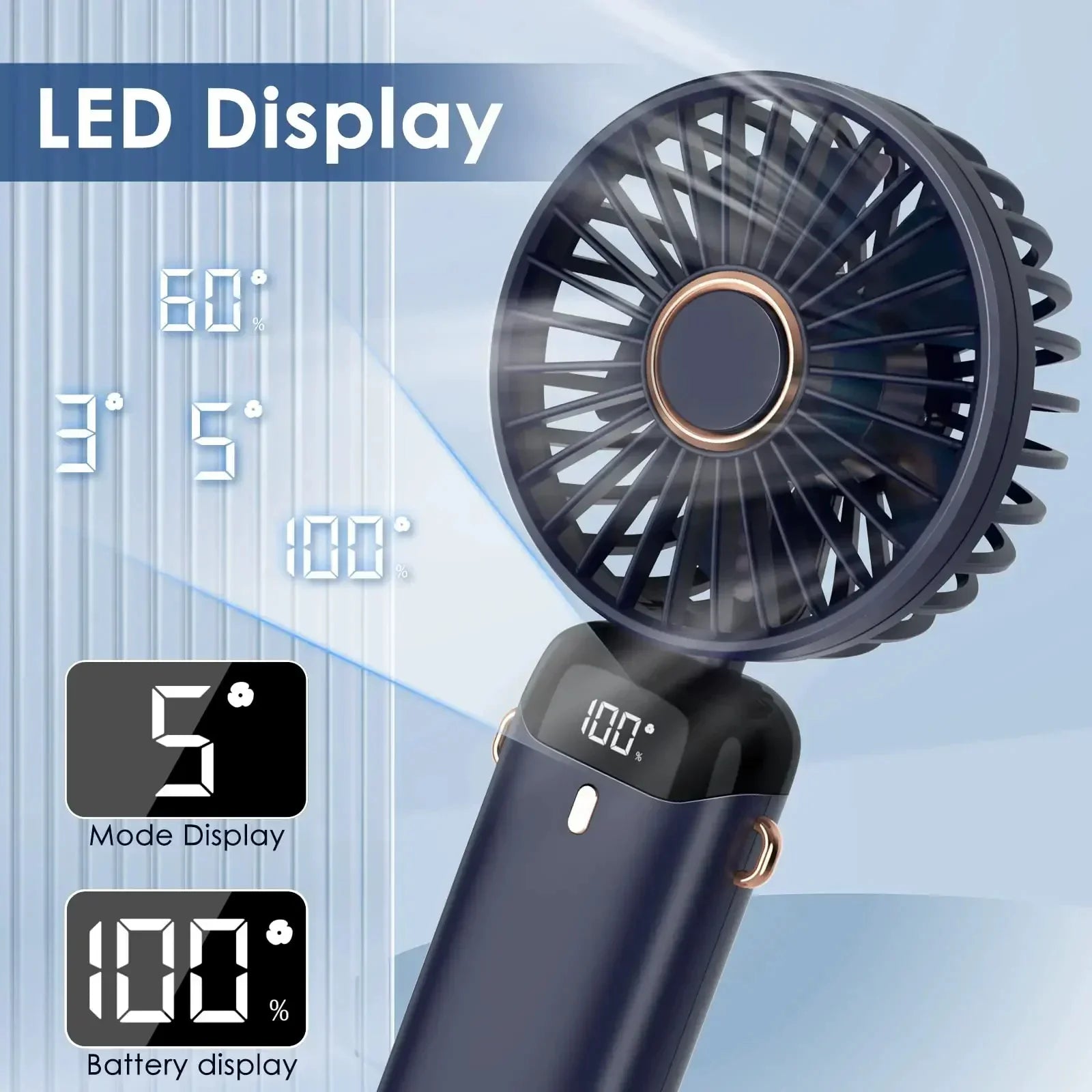 Electric Portable Mini Rechargeable Neck Fan
