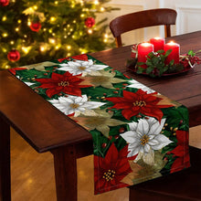 Christmas Poinsettia  Table Runner