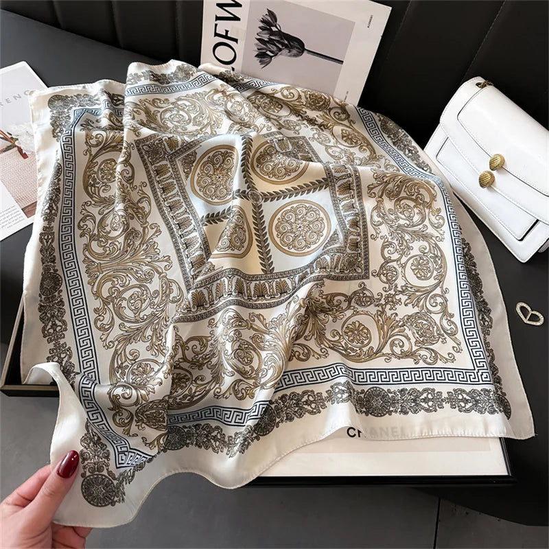 Printed Pashmina Silk Scarf