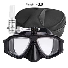 Tempered Lends Diving Mask with GoPro Mount