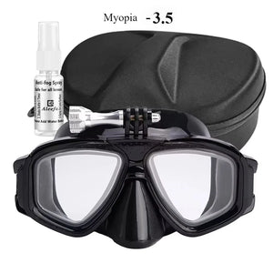 Tempered Lends Diving Mask with GoPro Mount