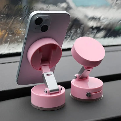 Double Sided Hands-Free Vacuum Adsorption Magnetic Suction Cup Phone Mount
