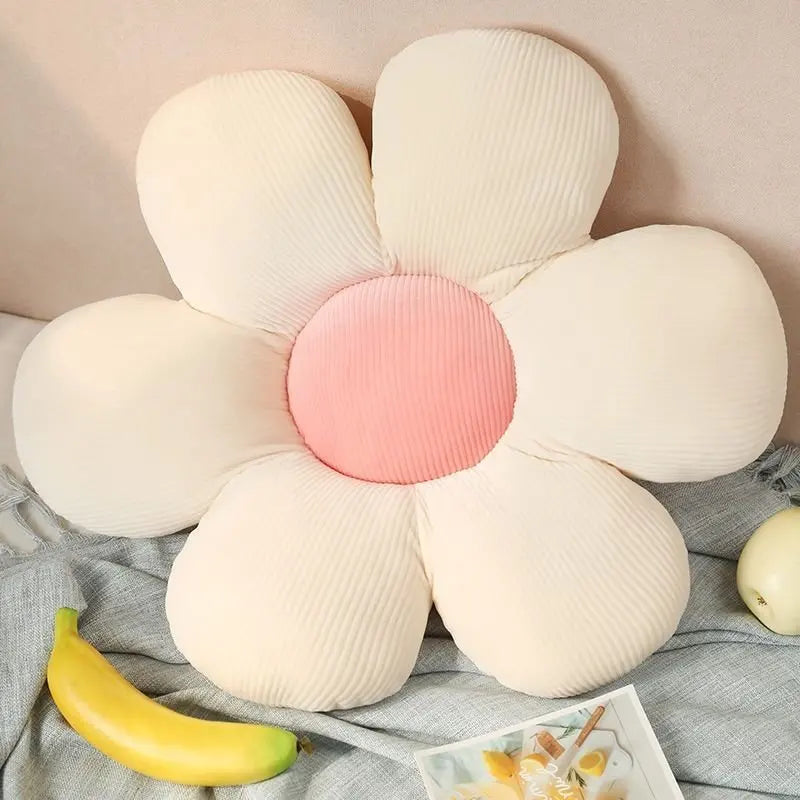Colorful Flower Plush Pillow