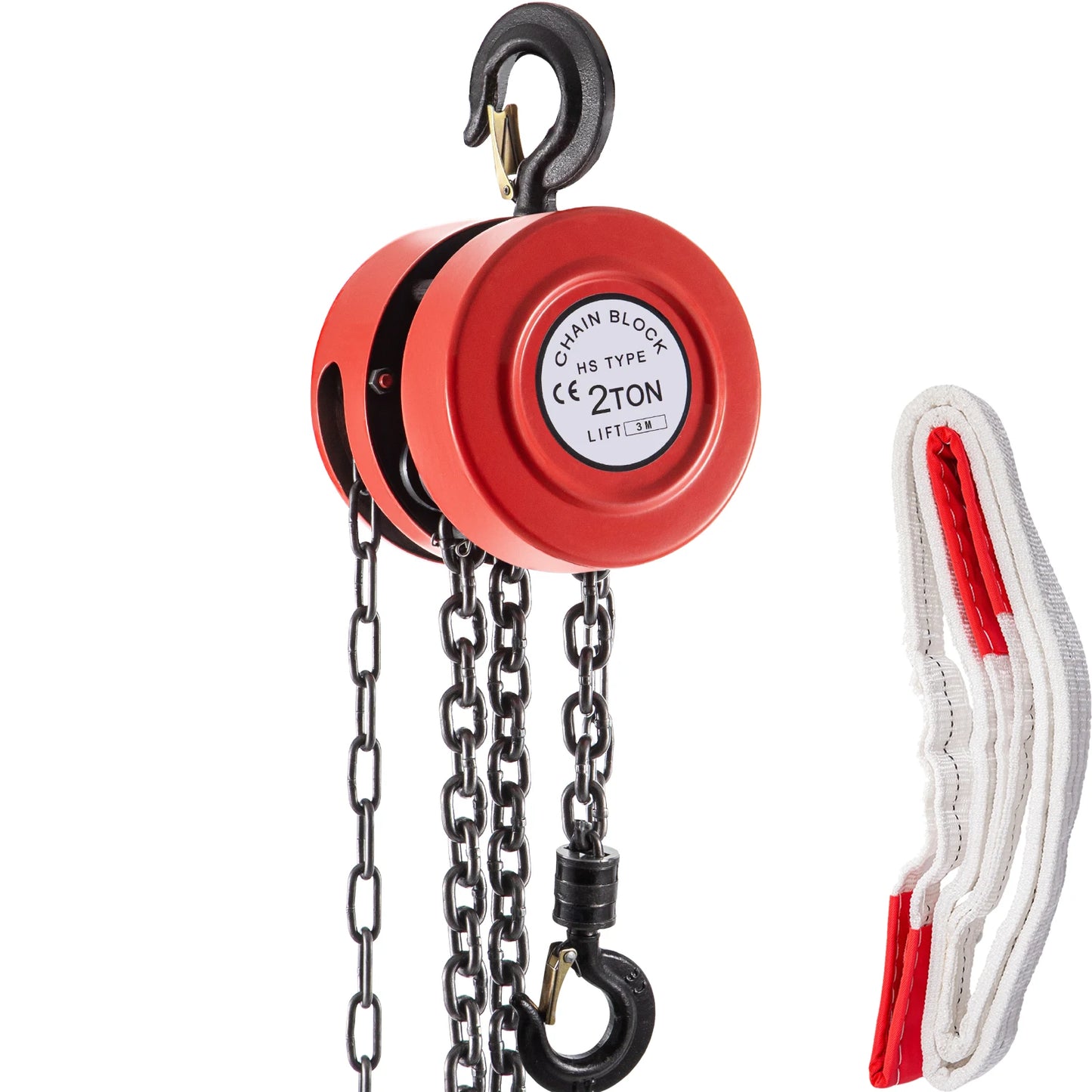 VEVOR Chain Hoist Chain Block 1/2/3Ton (2200/4400/6600 LBS)  Capacity