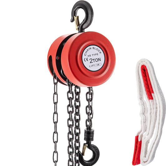 VEVOR Chain Hoist Chain Block 1/2/3Ton (2200/4400/6600 LBS)  Capacity