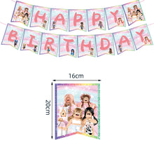 Pink Robloxed Theme Birthday Party Decorations Tableware Balloons Cups Plates Banner Backdrop Set