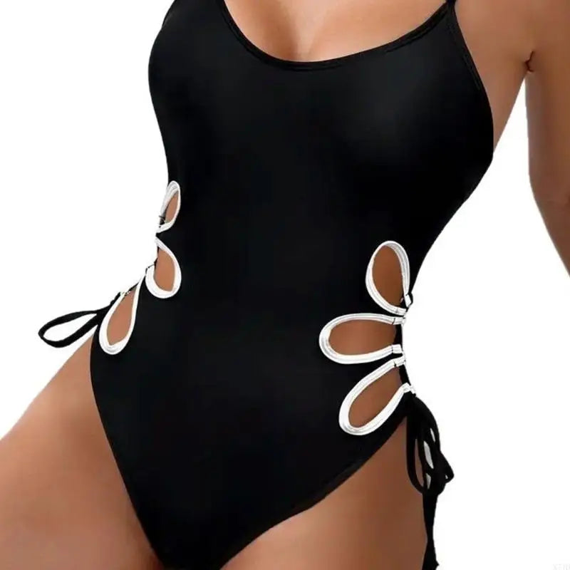 X7JD Cutout One-piece Bathing Suit