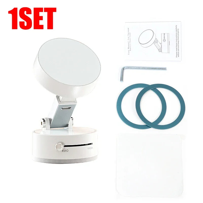 Double Sided Hands-Free Vacuum Adsorption Magnetic Suction Cup Phone Mount