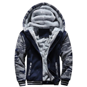 Thick Fleece Hooded Coat