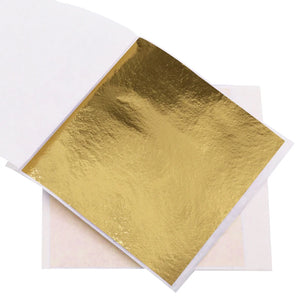 10pcs Imitation Gold Leaf Sheets Foil Paper