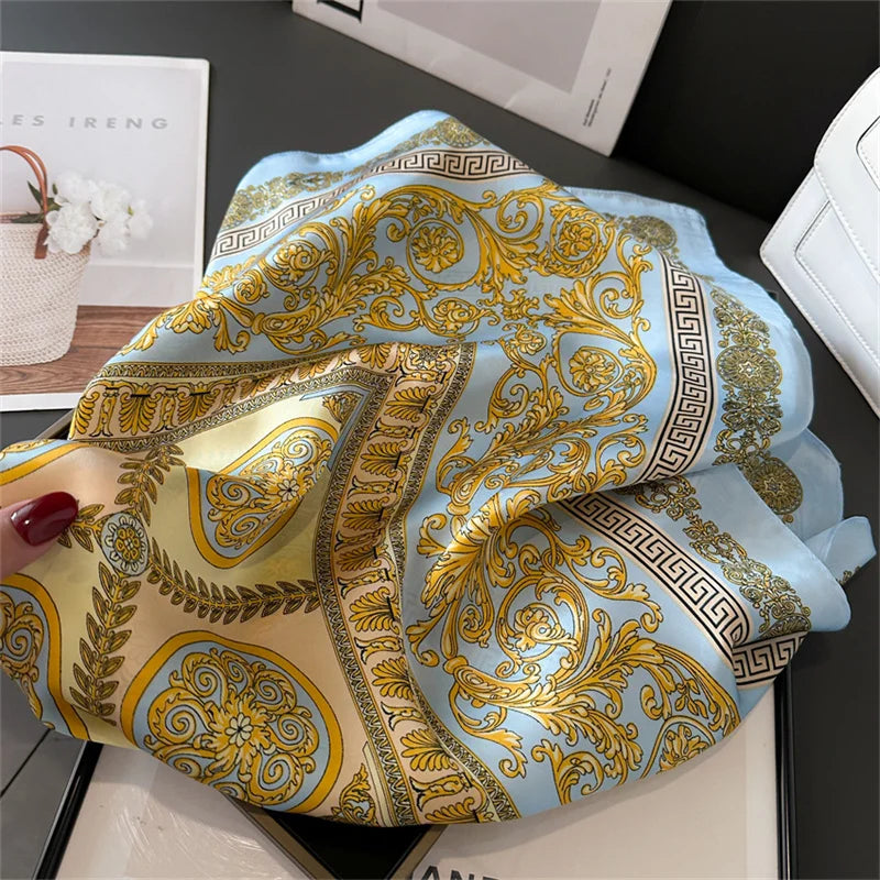 Printed Pashmina Silk Scarf