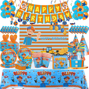Cartoon Backdrop Birthday Party Decorations