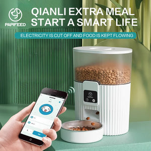 PAPIFEED Automatic Pet Feeder with Wi-Fi Remote