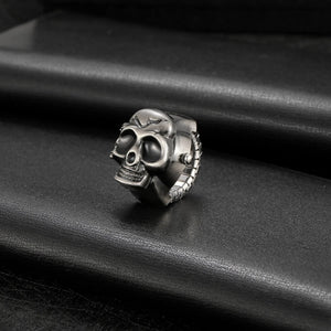 Digital Scale Skull Ring