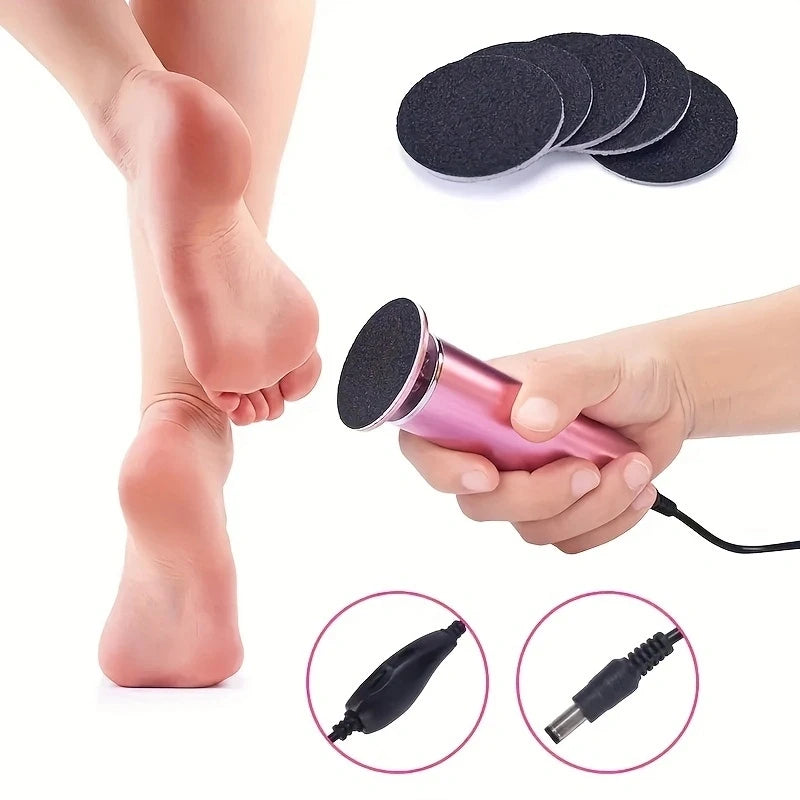 Electronic Foot File Callus Remover with Replacement Sandpaper Disc