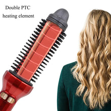 Automatic Rotating Electric Hair 2 in 1 Straightening and Curling Brush