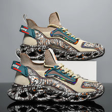 Breathable Designer Print Sneakers