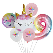 7pcs Unicorn Themed Party Balloons