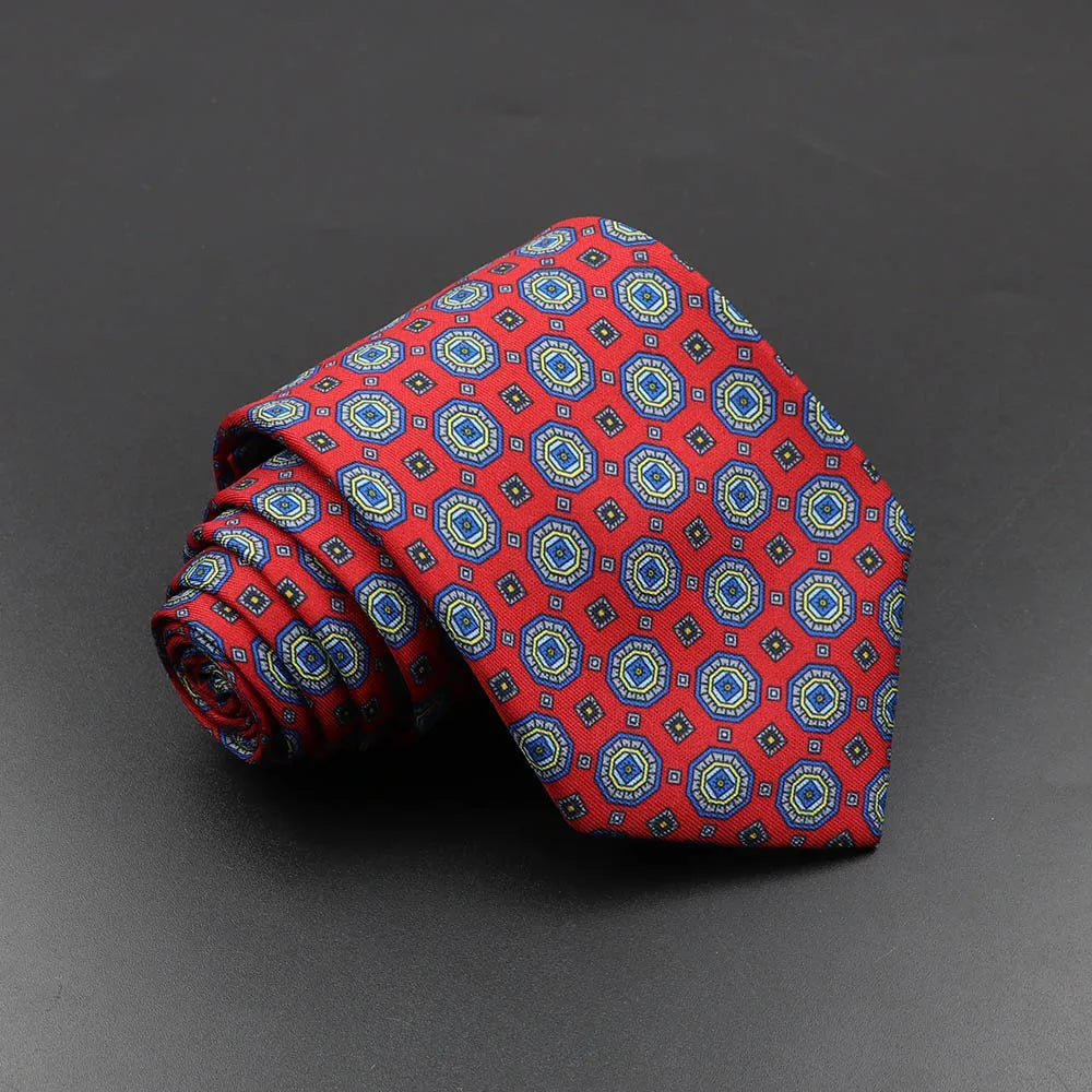 Silk 7.5cm Soft Colorful Novelty Necktie