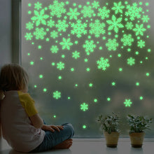 Luminous Snowflake Decoration Stickers