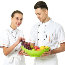 Short Sleeve Breathable Double Breasted Chef Jacket