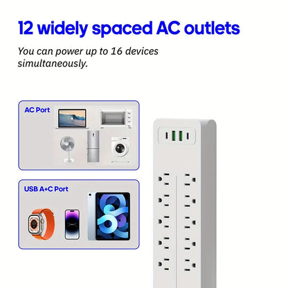 US Plug Multipurpose Power Strip Extension Cord