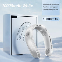 Portable 10000mAh Rechargeable 3-Speed Large Wind Silent Electric Neck Fan