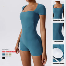Short One Piece Short Sleeve Yoga Bodysuit
