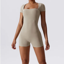 Short One Piece Short Sleeve Yoga Bodysuit