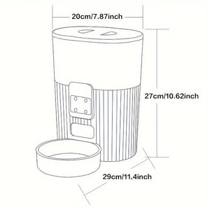 PAPIFEED Automatic Pet Feeder with Wi-Fi Remote