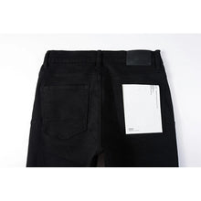 High Street Distressed Black Stretch Skinny Button Fly Ripped Jeans