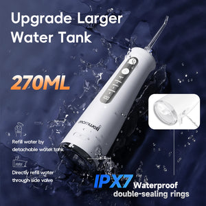 Cordless Water Dental Flosser 4 Jet Tips 4 Modes